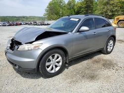 Salvage cars for sale from Copart Concord, NC: 2005 Infiniti FX35