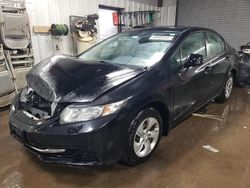 Honda salvage cars for sale: 2013 Honda Civic LX