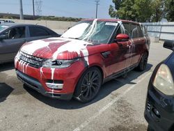 Land Rover Range Rover salvage cars for sale: 2015 Land Rover Range Rover Sport HSE