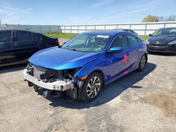 Salvage cars for sale at Mcfarland, WI auction: 2017 Honda Civic EX