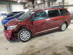 Toyota Sienna XLE Vehiculos salvage en venta: 2015 Toyota Sienna XLE