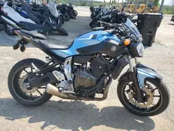 Salvage motorcycles for sale at Austell, GA auction: 2017 Yamaha FZ07