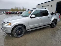 Salvage cars for sale from Copart Arlington, WA: 2010 Ford Explorer Sport Trac Limited