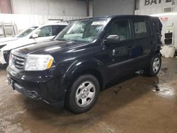 Salvage cars for sale at Elgin, IL auction: 2015 Honda Pilot LX