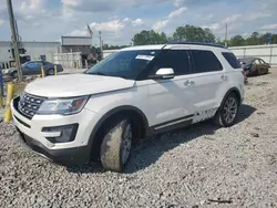 Salvage cars for sale from Copart Montgomery, AL: 2017 Ford Explorer Limited