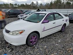 Salvage cars for sale at Windham, ME auction: 2004 Toyota Camry LE