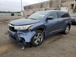 Salvage cars for sale at Fredericksburg, VA auction: 2015 Toyota Highlander Limited