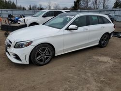 Salvage cars for sale at Bowmanville, ON auction: 2020 Mercedes-Benz C 300 4matic