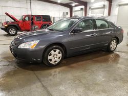 Salvage cars for sale at Avon, MN auction: 2005 Honda Accord LX