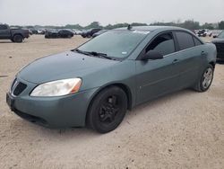 Salvage cars for sale from Copart San Antonio, TX: 2009 Pontiac G6