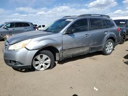 Subaru Outback salvage cars for sale: 2010 Subaru Outback 2.5I Premium