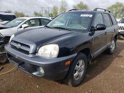 Salvage cars for sale at Elgin, IL auction: 2005 Hyundai Santa FE GLS