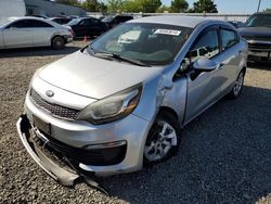 Salvage cars for sale at Sacramento, CA auction: 2016 KIA Rio LX