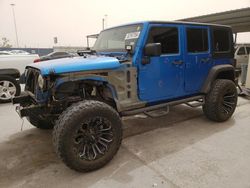Salvage cars for sale at Anthony, TX auction: 2016 Jeep Wrangler Unlimited Sport