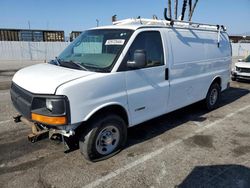 Salvage trucks for sale at Van Nuys, CA auction: 2005 Chevrolet Express G3500