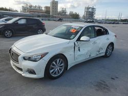 Salvage cars for sale from Copart New Orleans, LA: 2016 Infiniti Q50 Premium