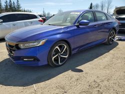 Salvage cars for sale at Bowmanville, ON auction: 2018 Honda Accord Sport