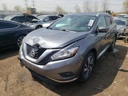 Salvage cars for sale from Copart Elgin, IL: 2017 Nissan Murano S