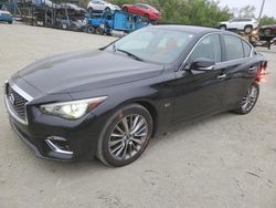 Salvage cars for sale at Waldorf, MD auction: 2018 Infiniti Q50 Luxe