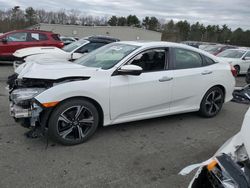 Salvage cars for sale at Exeter, RI auction: 2018 Honda Civic Touring