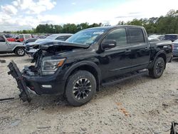 Salvage cars for sale at Houston, TX auction: 2022 Nissan Titan SV