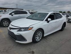 Salvage cars for sale from Copart Grand Prairie, TX: 2022 Toyota Camry LE
