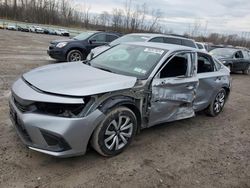 Salvage cars for sale at Leroy, NY auction: 2024 Honda Civic LX