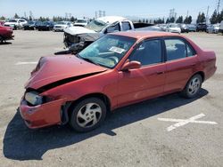 Salvage cars for sale from Copart Rancho Cucamonga, CA: 2001 Toyota Corolla CE