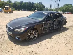 Salvage cars for sale at China Grove, NC auction: 2018 Infiniti Q50 Luxe