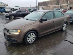 Salvage cars for sale from Copart Fredericksburg, VA: 2012 Volkswagen Jetta Base