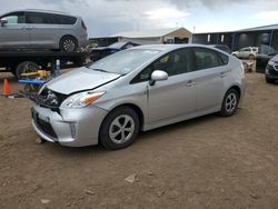 Salvage cars for sale at Brighton, CO auction: 2015 Toyota Prius