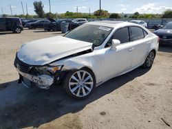 Salvage cars for sale from Copart Miami, FL: 2016 Lexus IS 200T