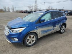Salvage cars for sale from Copart Montreal Est, QC: 2017 Ford Escape SE