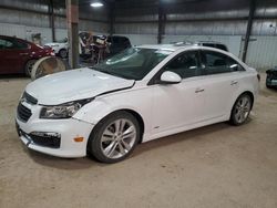 Salvage cars for sale from Copart Des Moines, IA: 2015 Chevrolet Cruze LTZ