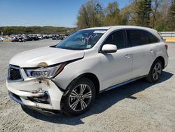 Vehiculos salvage en venta de Copart Concord, NC: 2018 Acura MDX