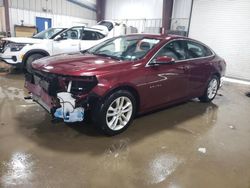 Salvage cars for sale at West Mifflin, PA auction: 2016 Chevrolet Malibu LT