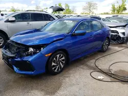 Salvage cars for sale from Copart Bridgeton, MO: 2017 Honda Civic LX
