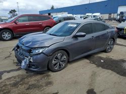 Salvage cars for sale at Woodhaven, MI auction: 2017 Honda Civic EXL