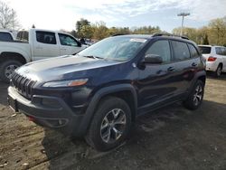 Salvage cars for sale from Copart East Granby, CT: 2014 Jeep Cherokee Trailhawk