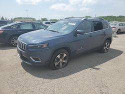 Salvage cars for sale at Bridgeton, MO auction: 2020 Jeep Cherokee Limited