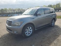 Salvage cars for sale from Copart Charles City, VA: 2012 Infiniti QX56