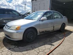 Salvage cars for sale from Copart Chicago Heights, IL: 2002 Honda Civic EX