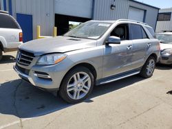 Salvage cars for sale at Vallejo, CA auction: 2015 Mercedes-Benz ML 350 4matic