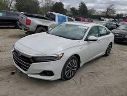 Salvage cars for sale at Madisonville, TN auction: 2021 Honda Accord Hybrid EXL