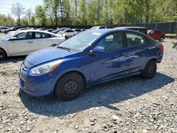 Salvage cars for sale at Waldorf, MD auction: 2015 Hyundai Accent GLS