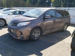 Salvage cars for sale from Copart Arlington, WA: 2019 Toyota Sienna XLE