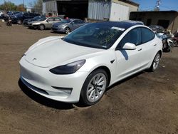 Salvage cars for sale from Copart New Britain, CT: 2022 Tesla Model 3