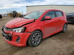 Salvage cars for sale from Copart Rocky View County, AB: 2018 Chevrolet Sonic LT