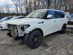 Salvage cars for sale from Copart Candia, NH: 2017 Nissan Armada Platinum