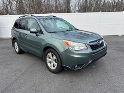 Salvage cars for sale at North Billerica, MA auction: 2014 Subaru Forester 2.5I Limited